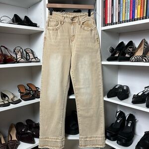 Amazon Fashion Tan Stretch Boot Cut Jeans